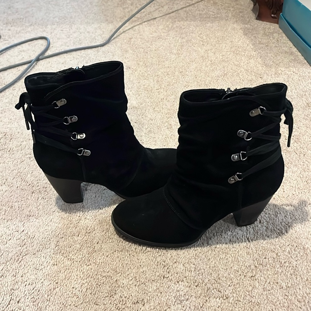 Clarks Artisan Black Suede Boots